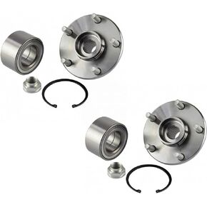 TRQ Front Wheel Bearing & Hub Kit LH & RH Sides for Toyota Camry Highlander Solara