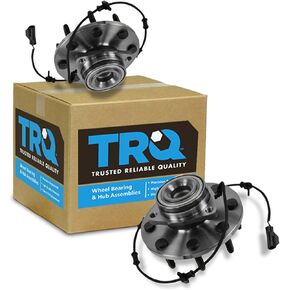 TRQ Front Wheel Bearing Hub Assembly Pair Set for Dodge Ram Pickup 2500 3500 2WD