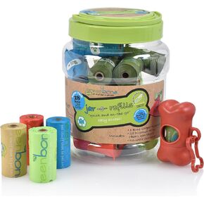 Jar-O-Refills Dog Poop & Dispenser, 28 Rolls - 336 Refill bags