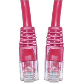 Offex Cat5e Red Ethernet Patch Cable, Snagless/Molded Boot, 1.5' (OF-10X6-07101-5)