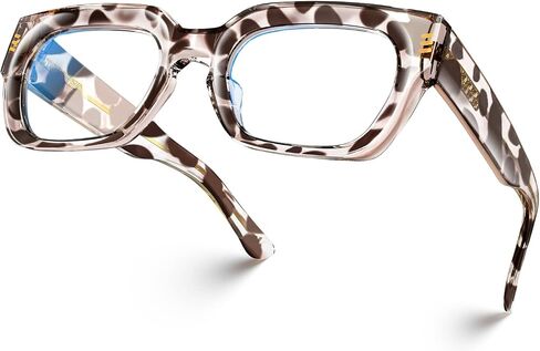 VISOONE Retro Rectangle TR90 Small Face Blue Light Blocking Glasses Computer Gaming Eyewear للنساء والرجال in Saudi Arabia