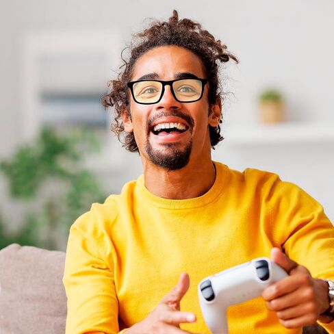 LEVEL UP Strike Blue Light Blocking Glasses - Computer Gaming Eyestrain & UV Glare Filter Eyewear - Men, Women & Kid Gamers in Saudi Arabia