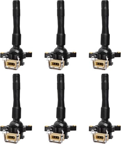 AUTOSAVER88 Ignition Coil Pack Set of 6 Compatible with BMW 525i 528i 530i M3 X5 Z3 323i 323is 325Ci 325Xi 328i 328iS 330Ci 330i 330Xi E46 2.5L 2.8L 3.0L 3.2l L6 in Saudi Arabia