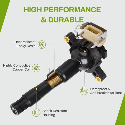 AUTOSAVER88 Ignition Coil Pack Set of 6 Compatible with BMW 525i 528i 530i M3 X5 Z3 323i 323is 325Ci 325Xi 328i 328iS 330Ci 330i 330Xi E46 2.5L 2.8L 3.0L 3.2l L6 in Saudi Arabia