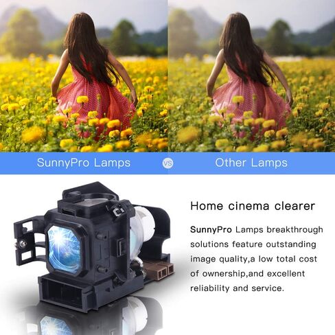 XIM VT85LP Replacement Projector Lamp with Housing Compatible with NEC VT480 VT490 VT491 VT495 VT580 VT590 VT595 VT695 in Kuwait