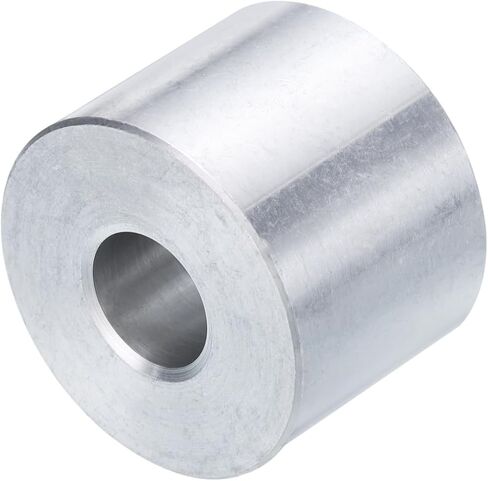 uxcell 5pcs Aluminum Spacer 3/8" Bore x 1" OD x 3/4" Length Screw Standoff Bushing Plain Finish Round Metal Spacer for 3/8 ID Screws Bolts and Rods in Saudi Arabia