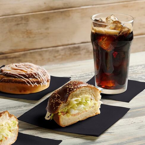 Disposable Luncheon Napkins Black Paper, [200 Pack] 15" x 15" 2-Ply Quilted Black Dinner Napkins For Weddings, Reception, Party Or Event in Saudi Arabia