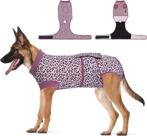 Jiupety Dog Recovery Suit Adjustable, Dog Bodysuit for Abdominal Wound After Surgery, Substitute E-Collar, M Size, Anti-Licking Surgical Dog Onesies, Camo. in Saudi Arabia
