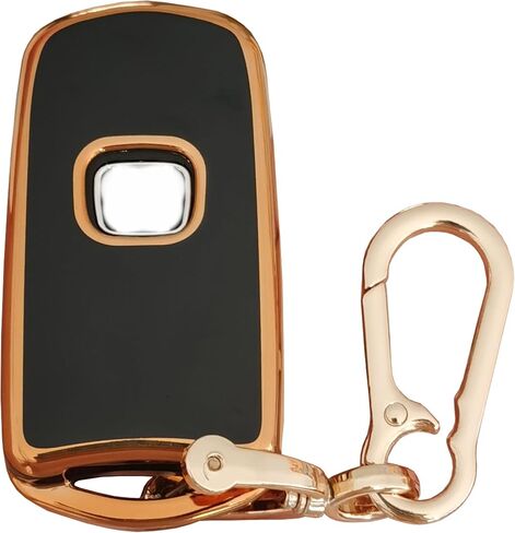 غطاء TPU لمفتاح Acura Key Fob متوافق مع Honda Accord Acura MDX Acura RDX Acura TL Acura TSX Acura ZDX (أسود-H-b) in Kuwait