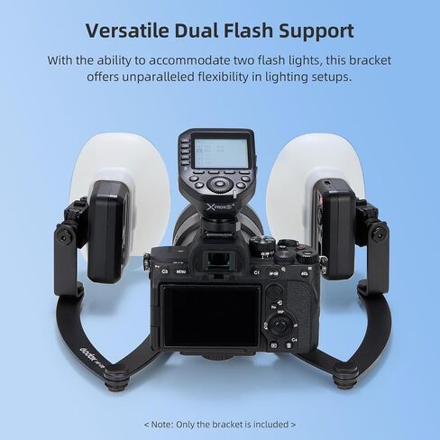 Godox MF12-K2 Macro Flash + MF-DB Flash Mount 2.4G وضع TTL M اللاسلكي مع مرشح الألوان، الحذاء البارد، حامل فلاش للصورة، التصوير الفوتوغرافي الماكرو، تصوير الأسنان لكاميرات نيكون/سوني/كانون in Saudi Arabia