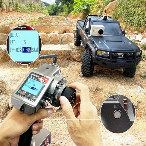 Radiolink RC6GS V3 7 Channels 2.4GHz RC Transmitter, with R7FG Gyro RX Volt Telemetry Integrated Receiver Dual Mix Programmable Controller for Crawler, Tanks, Buggy, Boats in Saudi Arabia