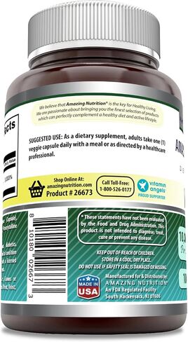 Amazing Formulas Biotin Supplement -10,000mcg Capsules (Non-GMO,Gluten Free)- Supports Healthy Hair, Skin & Nails - Promotes Cell Rejuvenation (100 Count) in Saudi Arabia