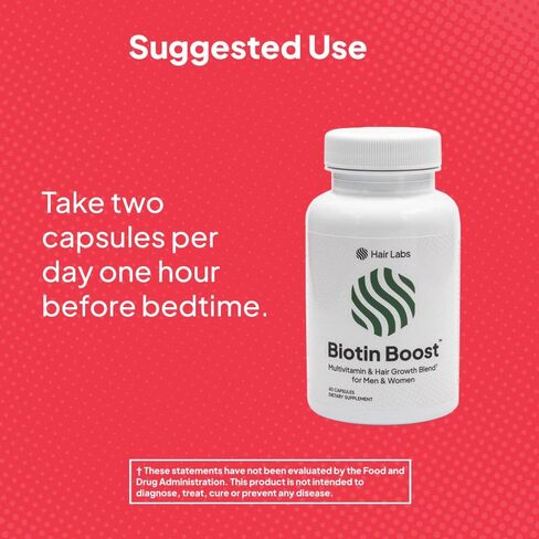 مكمل البيوتين لتعزيز نمو الشعر، 60 قيراط | فيتامينات تساقط الشعر للنساء والرجال | كبسولات بيوتين 5000 ميكروجرام مع أشواغاندا والكيراتين وعشب ذيل الحصان والمزيد | تقوية وتحفيز إعادة نمو الشعر in Kuwait