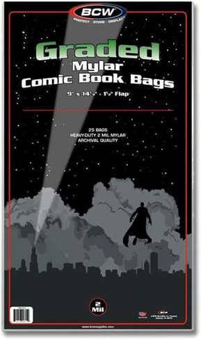 BCW 1-GC-M2 Graded Mylar Comic Book Bags - Lasts Indefinitely in Saudi Arabia