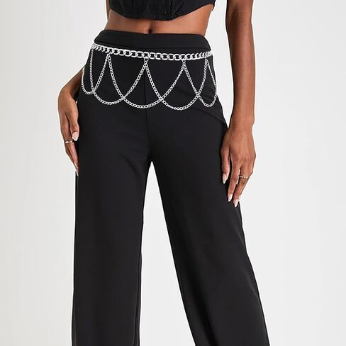 Waist Chain for Women Metal Waist Belt Tassel Belly Link in Saudi Arabia