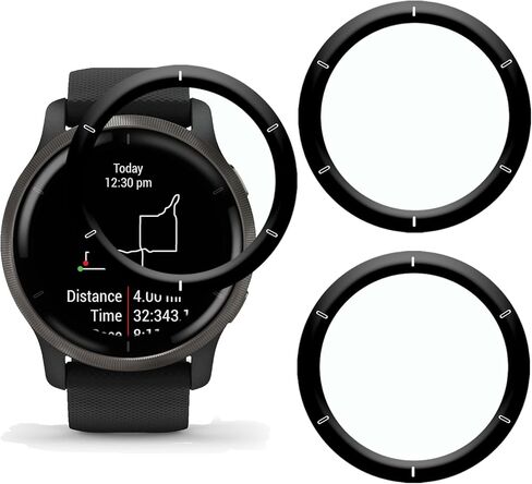 [3 عبوات] واقي شاشة متوافق مع Garmin Venu 2، أقصى تغطية، مضاد للخدش، خالي من الفقاعات، منحني ثلاثي الأبعاد، واقي شاشة مرن عالي الدقة لجهاز Garmin Venu 2 in Kuwait