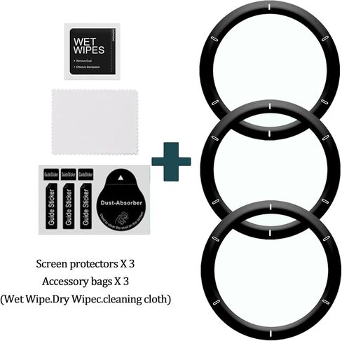 [3 عبوات] واقي شاشة متوافق مع Garmin Venu 2، أقصى تغطية، مضاد للخدش، خالي من الفقاعات، منحني ثلاثي الأبعاد، واقي شاشة مرن عالي الدقة لجهاز Garmin Venu 2 in Kuwait