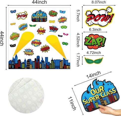 Super Theme Hero Classroom Bulletin Board Decorations Super Theme Hero Cityscape Super Theme Hero Sayings School Bulletin Board Super Theme Hero Cutouts Classroom Holiday Bulletin Board Decor in Saudi Arabia