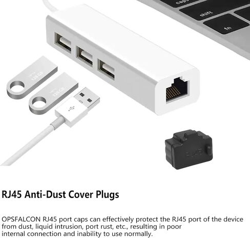 20PCS HDMI Anti-dust Plugs, Silicone HDMI Port Protection Caps, Anti Dust Plug for HDMI, with Clean Tools and Storage Box in Saudi Arabia