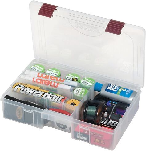 Plano ProLatch StowAway 6-21 صندوق مقصورة قابل للتعديل، 2378000، 14 بوصة عرض × 9-1/8 بوصة عمق × 2-13/16 بوصة ارتفاع، شفاف - مجموعة من 2 in Saudi Arabia