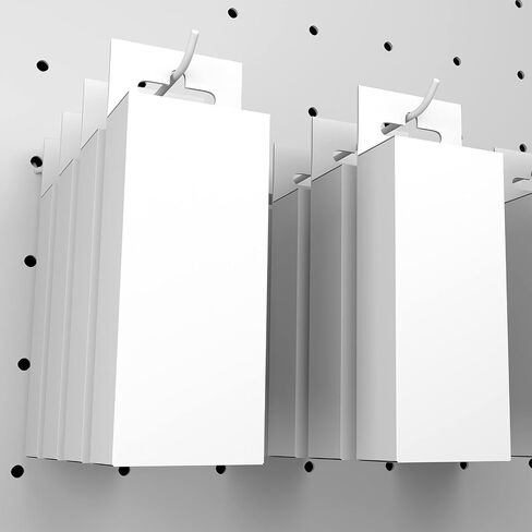 خطافات Pegboard بلاستيكية من MECCANIXITY مقاس 10.16 سم تناسب لوحات Pegboard بفتحات مقاس 1/4 بوصة لمخزن المرآب والمكتب، عبوة من 20 قطعة in Kuwait