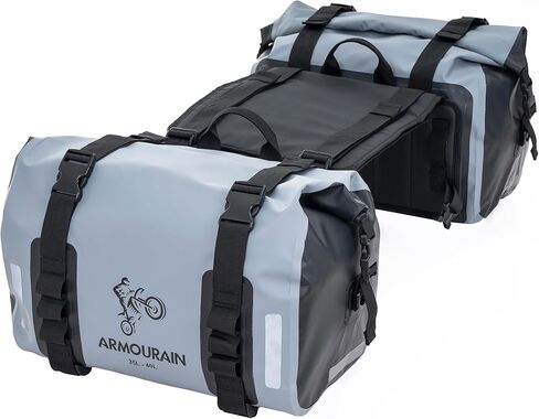 Motorcycle Saddle Bag 70L (35L*2) Motorcycle Equipment Cycling Rear Seat Bag (Black) in Kuwait