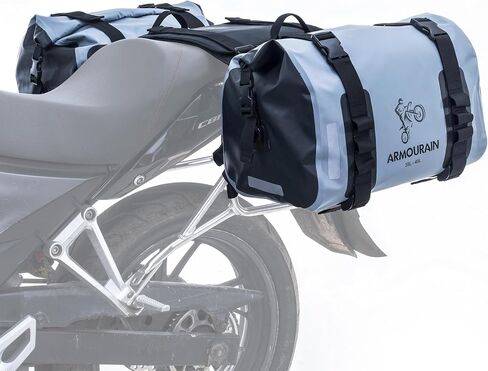 Motorcycle Saddle Bag 70L (35L*2) Motorcycle Equipment Cycling Rear Seat Bag (Black) in Kuwait