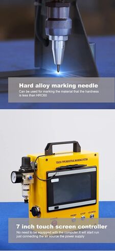 US Stock Portable Pneumatic Engraving Machine Dot Peen Marking Machine Pneumatic Engraver 80X40mm(3.1x1.6 inch) Engraving Area in Saudi Arabia
