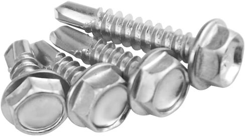 WMYCONGCONG 240 PCS Stainless Steel #8#10 Hex Washer Head Self Drilling Sheet Metal Tek Screws Assorted Kit (Hex Head) in Saudi Arabia
