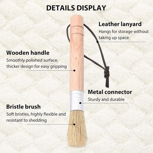 قطعتان من فرشاة التنظيف لآلة الخياطة، فرشاة الوبر بمقبض خشبي مع حزام للتعليق، فرشاة شعر ناعمة لتنظيف الوبر من ماكينات الخياطة، أدوات الخياطة (خشب الصندل الأسود) in Kuwait