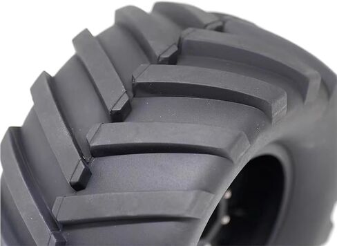 4PCS 1/10 Scale RC Monster Truck Rubber Tire w/12mm Hex Plastic Wheel Rim 133mm/73mm Rubber Rocks Tyres Set Fit for 1/10 RC Monster Truck E-Revo and Summit,MAXX, HIMOTO HSP HPI Tamiya Kyosho in Saudi Arabia