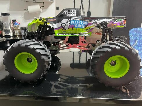 4PCS 1/10 Scale RC Monster Truck Rubber Tire w/12mm Hex Plastic Wheel Rim 133mm/73mm Rubber Rocks Tyres Set Fit for 1/10 RC Monster Truck E-Revo and Summit,MAXX, HIMOTO HSP HPI Tamiya Kyosho in Saudi Arabia