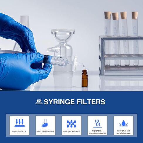 مرشحات حقنة PTFE المحبة للماء بقطر 13 مم وحجم المسام 0.22 ميكرومتر للترشيح المختبري بواسطة التكنولوجيا الحيوية Allpure (PTFE المحبة للماء، عبوة من 100) in Saudi Arabia