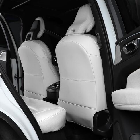 واقيات الركل الخلفية للمقعد متوافقة مع إكسسوارات سجادات الركل فولفو XC90 XC60 S90 S60 V90 V60 للأطفال، مجموعة من قطعتين باللون الأسود (أسود - قطعتان) in Kuwait