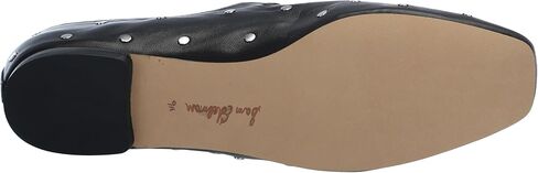 Sam Edelman Women's Michaela Stud Mary Jane Flat, Black Leather, 6 in Saudi Arabia