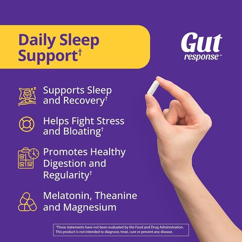 Sleep Probiotic for Men & Women, Slows Down Digestive Aging, Supports Sleep and Recovery, Promotes Healthy Gut, Vegan, Gluten Free & Soy Free, 3 Billion CFU, 30 Caplets in Saudi Arabia