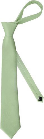 Satin Solid Ties for Men Classic Wedding Necktie and Pocket Square Set Formal Business in Saudi Arabia