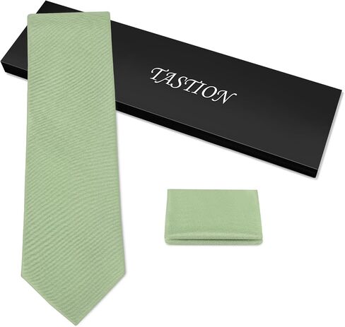 Satin Solid Ties for Men Classic Wedding Necktie and Pocket Square Set Formal Business in Saudi Arabia