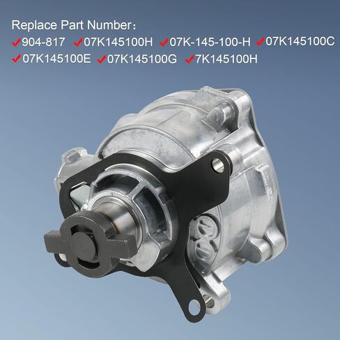 Brake Booster Vacuum Pump Compatible with 06-14 VW Jetta Beetle, 10-14 Golf, 12-14 Passat, 06-09 Rabbit, 10-14 SportWagen, 2012-2013 Audi TT RS 2.5L 5 Cylinder Replaces# 904-817 07K145100H in Saudi Arabia