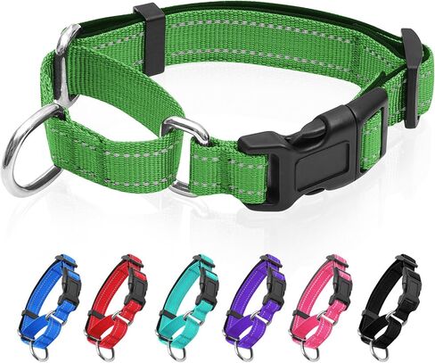 Reflective Martingale Dog Collars. Dog Collar with Quick Release Buckle. Adjustable Soft Padded Breathable Nylon Pet Collar Suitable for Puppies for Small Medium Large Dogs. in Saudi Arabia