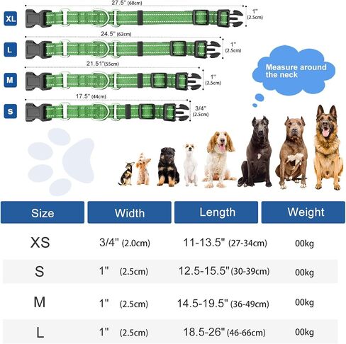 Reflective Martingale Dog Collars. Dog Collar with Quick Release Buckle. Adjustable Soft Padded Breathable Nylon Pet Collar Suitable for Puppies for Small Medium Large Dogs. in Saudi Arabia