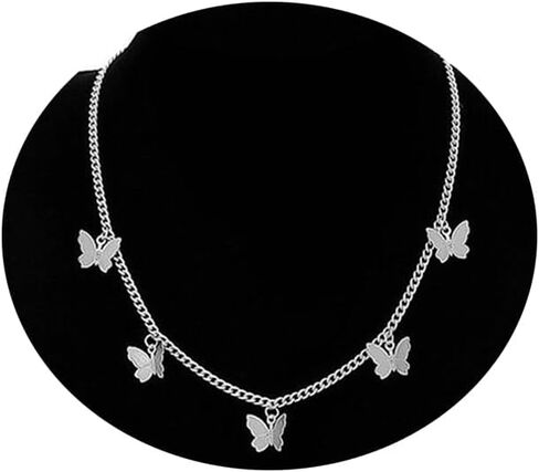 Gold Butterfly Neckalces for Women Sexy Clavicle Choker Chain Layered Butterflies Pendants Neck Accessories Fashion Jewerly in Saudi Arabia
