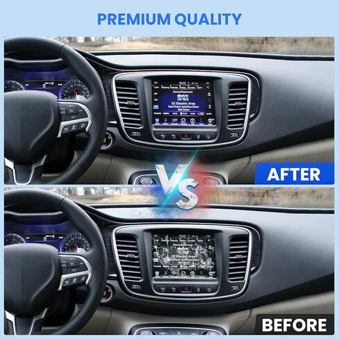 شاشة WonVon 8.4 بوصة Uconnect 4C UAQ LCD تعمل باللمس راديو ملاحة مناسبة لسيارة Jeep Dodge RAM Chrysler 2020-2023، بديل OEM جديد TDO-XGA084 68388570AB in Kuwait