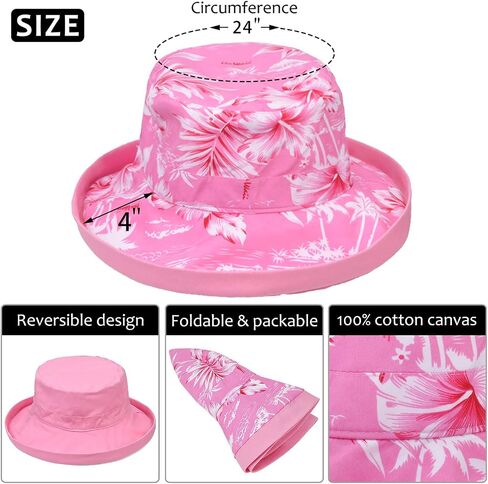 Tirrinia Bucket Hats for Women | UPF 50+ Sun Protection Cap for Garden, Beach, Travel and Outdoor in Saudi Arabia