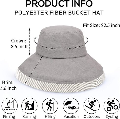 Tirrinia Bucket Hats for Women | UPF 50+ Sun Protection Cap for Garden, Beach, Travel and Outdoor in Saudi Arabia