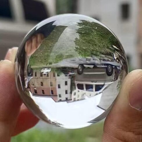 كرة كريستال شفافة صغيرة كرة زجاجية غلوب فنغشوي حلي مصغرة للهدايا ديكورات منزلية المنزل 40 مللي متر/1.6 بوصة in Kuwait