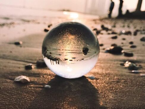 كرة كريستال شفافة صغيرة كرة زجاجية غلوب فنغشوي حلي مصغرة للهدايا ديكورات منزلية المنزل 40 مللي متر/1.6 بوصة in Kuwait