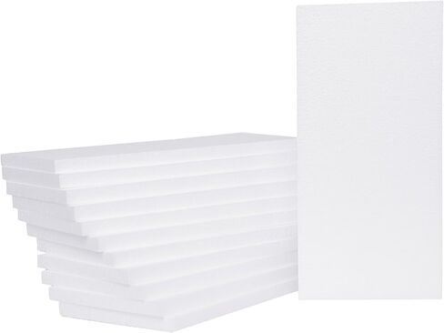 كتلة إسفنجية من سيلفرليك كرافت مكونة من 6 قطع من كتل البوليسترين 12 × 12 × 0.5 EPS للصياغة والنمذجة والمشروعات الفنية وترتيبات الأزهار - أوراق النحت للفنون المدرسية والمنزلية التي تصنعها بنفسك (12 × 12 × 0.5-6 عبوات) in Kuwait