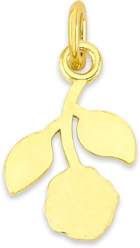 حلية صغيرة من الذهب الصلب معلقة على شكل وردة عيار 10 أو 14 قيراط، رمز ساحر على شكل زهرة لطيفة مع مشبك in Kuwait