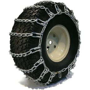Pair of 2 Link Tire Chains 24x12x12 for John Deere Lawn Mower in Kuwait